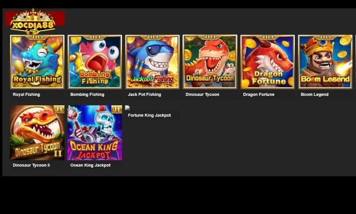 Bắn cá Xocdia88 Một số tựa game hấp dẫn tại sảnh bắn cá Xocdia88