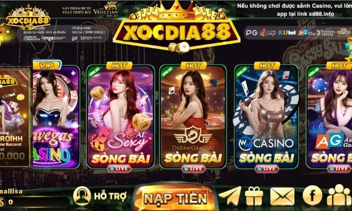 Game bài xocdia88 Giới thiệu về sân chơi game bài Xocdia88