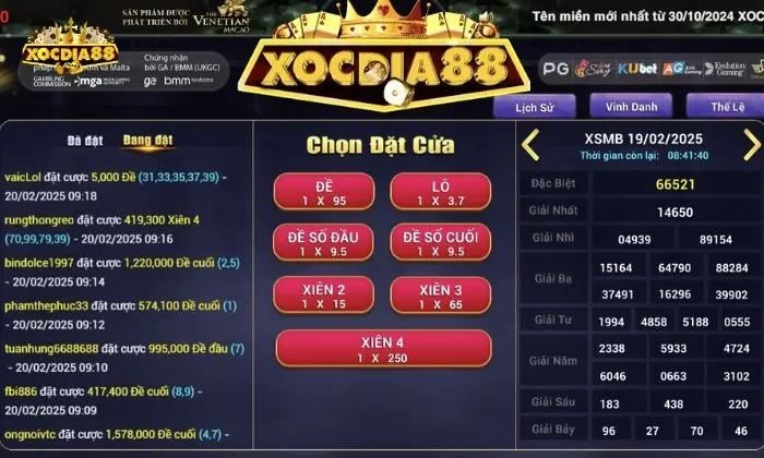 giới thiệu xocdia88 Thỏa mãn đam mê cược số may mắn với các game xổ số trực tuyến